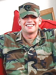 cumshots,jackoff,masturbation,shaved,solo,military,brunette